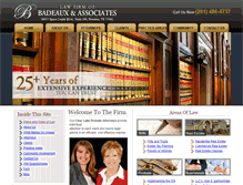 Tablet Screenshot of dedicatedlaw.com